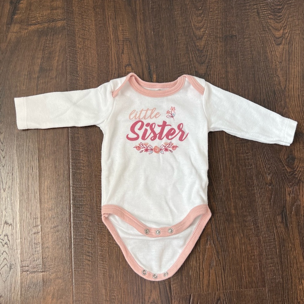 Chick Pea white shirt 0-3 months